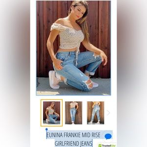 EUNINA FRANKIE LOW RISE GIRLFRIEND JEANS in 0 ⛄️Currently they are out of stoc⛄️